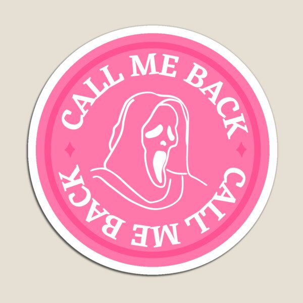 Cute Funny Scream Movie Inspired Ghost Face Sticker Cute and Pink “No –  Cloud Nine Designs LLC