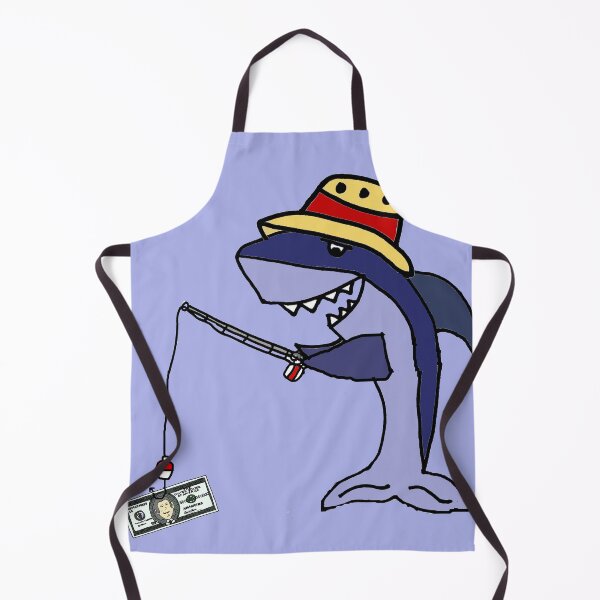 Item preview, Funny Shark Fisherman with Dollar Money Bait designed and sold by Nature's Fancy.