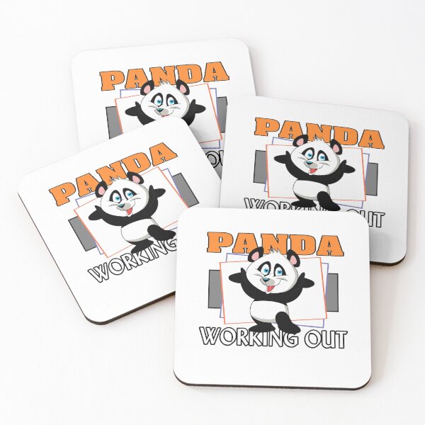 Item preview, Funny Panda Working Out Proud designed and sold by uta917.