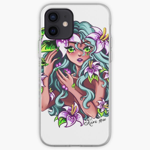 Jungle flowers iPhone Soft Case