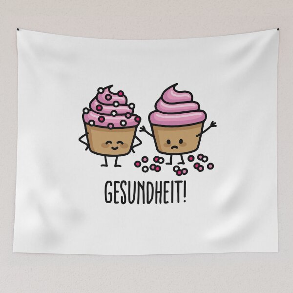 Item preview, Gesundheit! Bless you sneezing cupcakes sprinkles designed and sold by LaundryFactory.