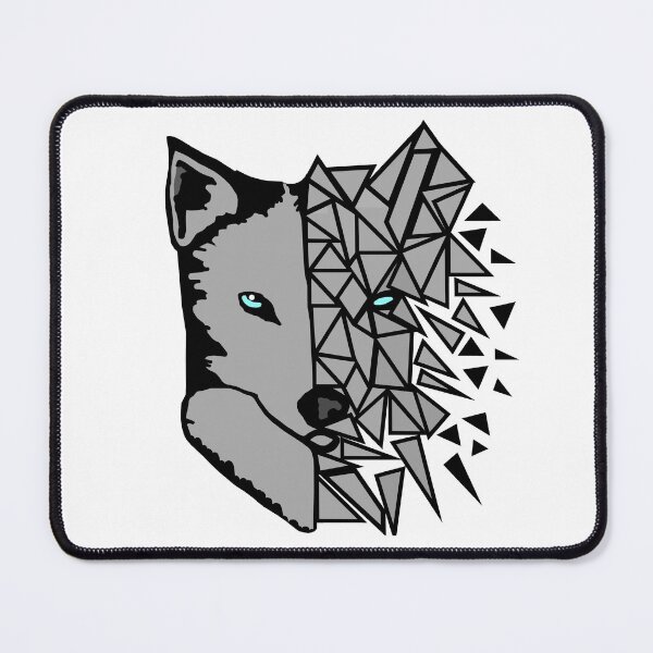 Item preview, Geometric Gery Wolf - White designed and sold by Trace1234.
