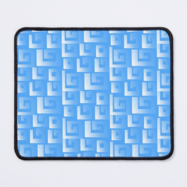 Item preview, Swirly Light Blue Pixel Pattern designed and sold by rin3d .