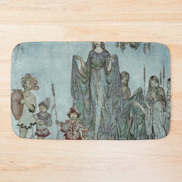 Item preview, Water Nymphs and Girl in Forest Vintage Book Illustration by Arthur Rackham  designed and sold by Bellathewilde.