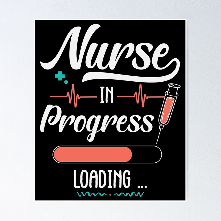 Nurse In Progress Loading,  Nursing school, Best Gift For Nurse Student 2021, Back To School Nurses Sticker