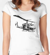 UH-1N Twin Huey Women's Fitted Scoop T-Shirt