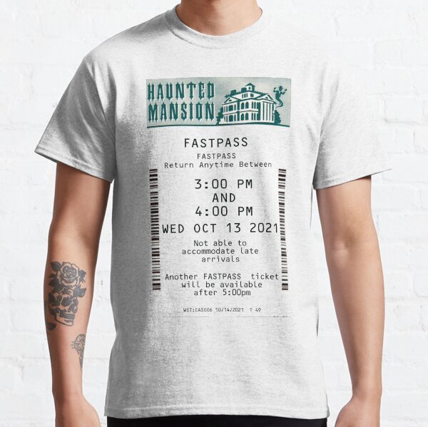 Haunted Mansion Fastpass October 2021 Classic T-Shirt