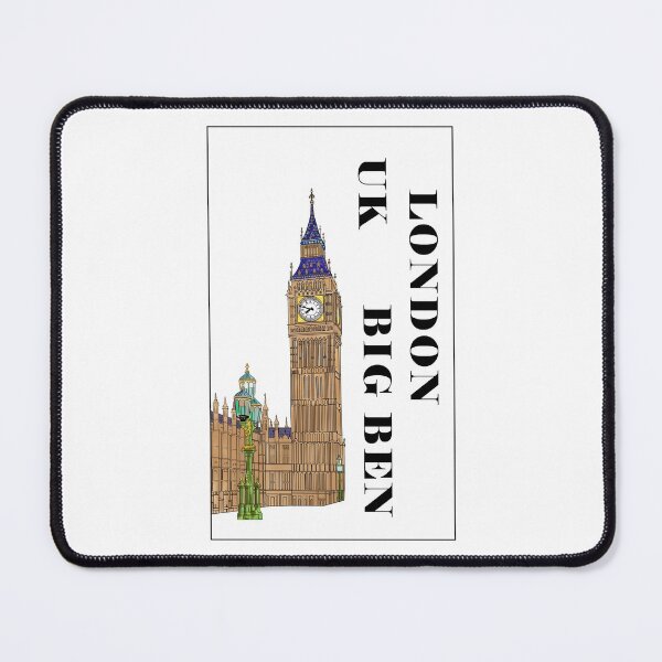 Item preview, Colored illustration of the Big Ben famous landmark in London, UK designed and sold by Kalin-Lyfe.