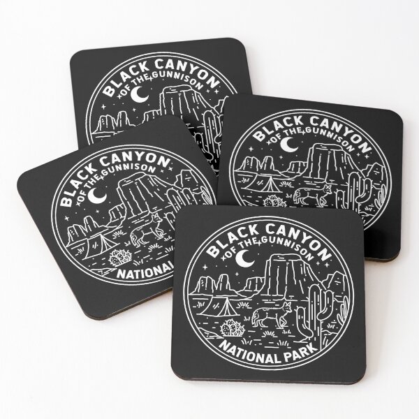Item preview, Black Canyon Of The Gunnison National Park Colorado Monoline designed and sold by KrisSidDesigns.