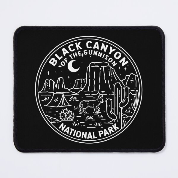 Item preview, Black Canyon Of The Gunnison National Park Colorado Monoline designed and sold by KrisSidDesigns.