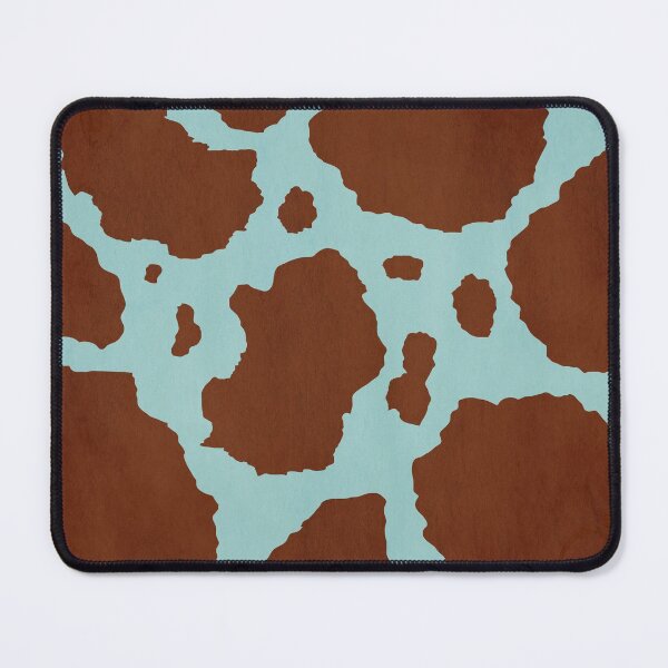 Item preview, Brown and blue cow print designed and sold by BLMcreations.