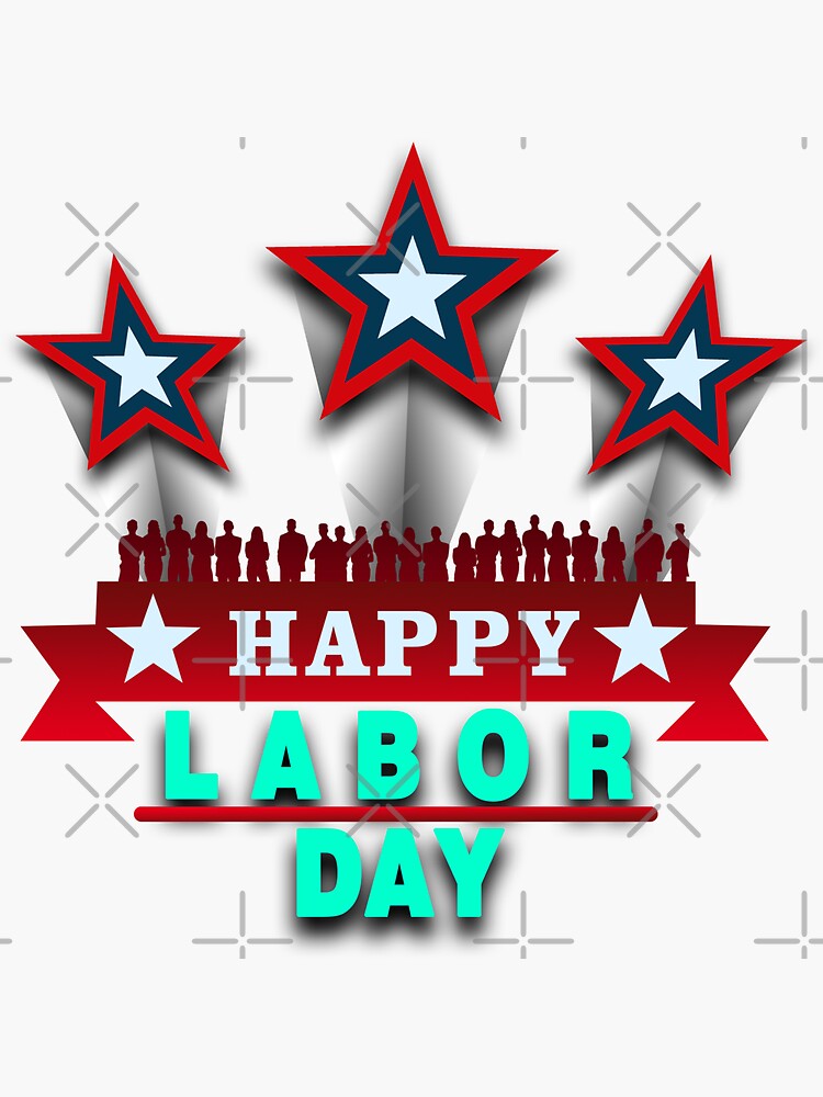 "Happy Labor Day, Federal holiday in USA" Sticker for Sale by Kenvis
