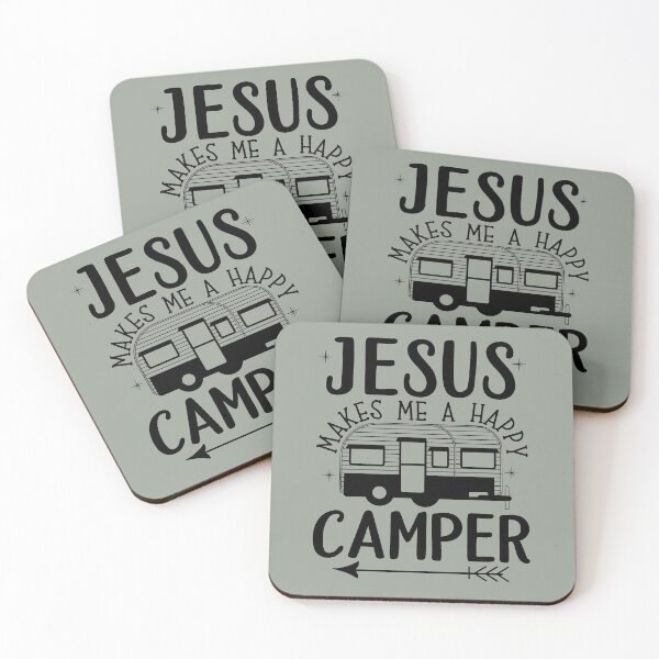 Artikelvorschau, Jesus Makes me a Happy Camper entworfen und verkauft von Sheepherder120.