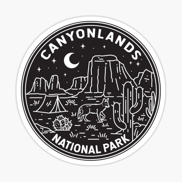 Item preview, Canyonlands National Park Utah Monoline designed and sold by KrisSidDesigns.