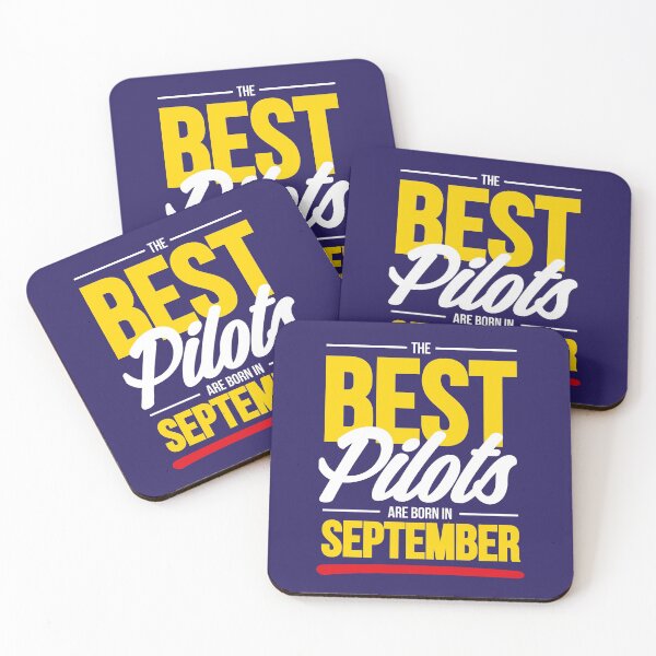 Item preview, Best Pilots Are Born In September designed and sold by Aviation-Tees.