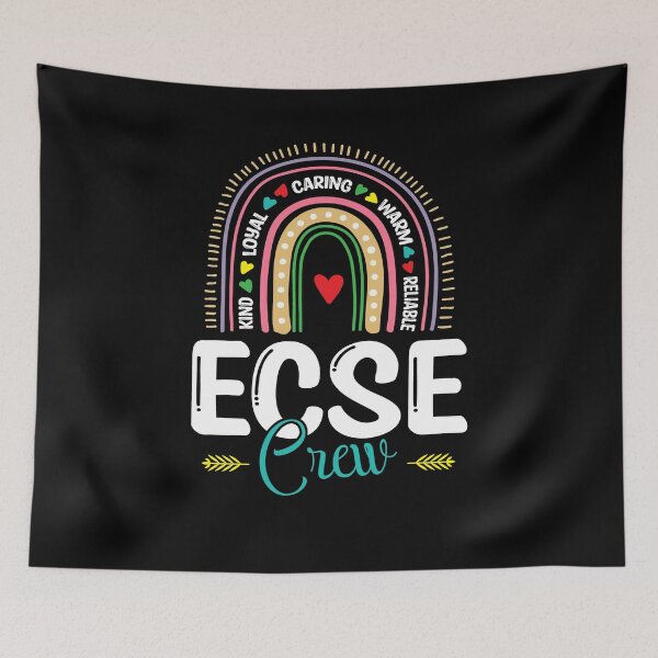 Item preview, Early Childhood Special Education SPED Rainbow ECSE Crew designed and sold by Dressed For  Duty.