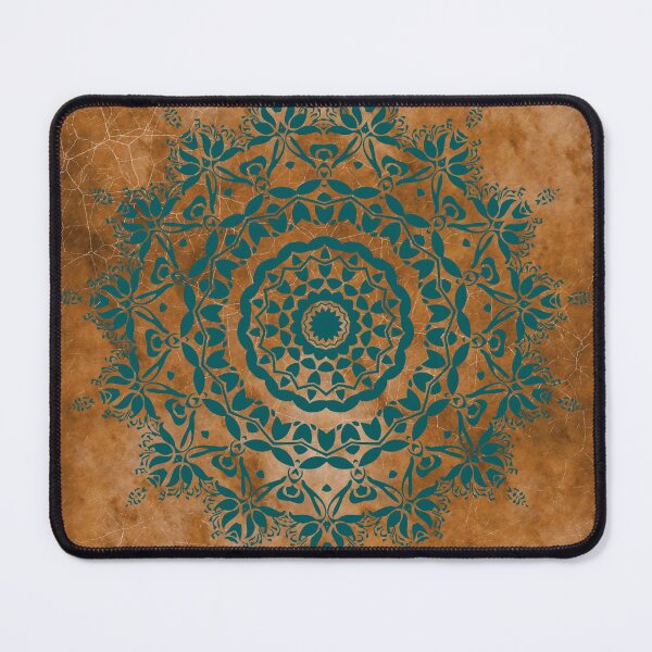 Item preview, Aqua Mandala on Aged Copper designed and sold by Ksaavet.