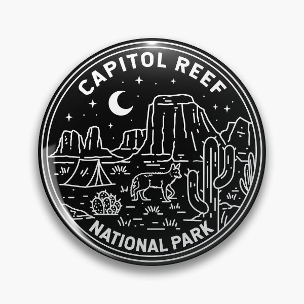 Item preview, Capitol Reef National Park Utah Monoline designed and sold by KrisSidDesigns.