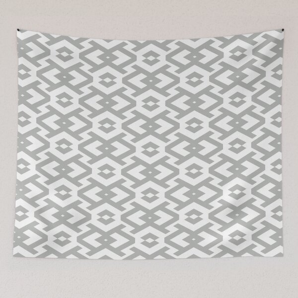Item preview, Gray and White Art Deco Geometric Shape Pattern Coordinates w/ 2022 Popular Color Behr Lunar Surface N460-3 designed and sold by ColorOfTheYears.