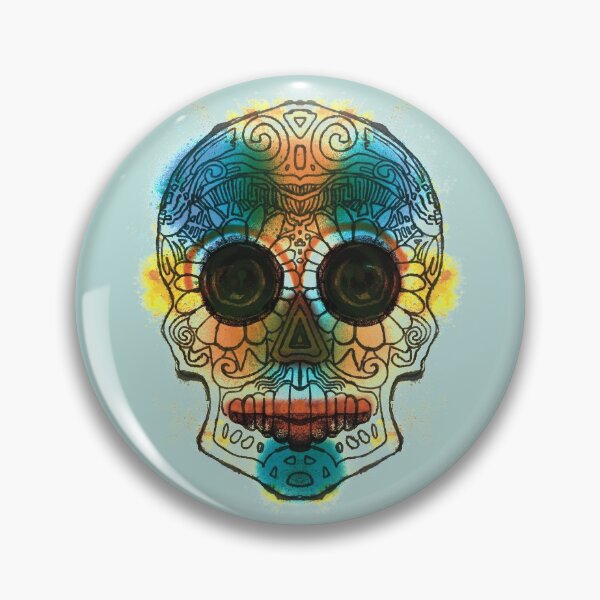 Item preview, Splattered skull. designed and sold by Patchamundo.