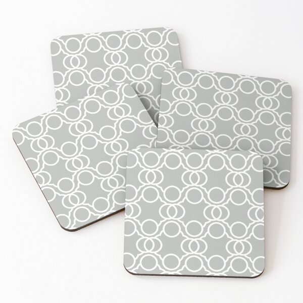 Item preview, Gray and White Geometric Circle Pattern Coordinates w/ 2022 Popular Color Behr Lunar Surface N460-3 designed and sold by ColorOfTheYears.