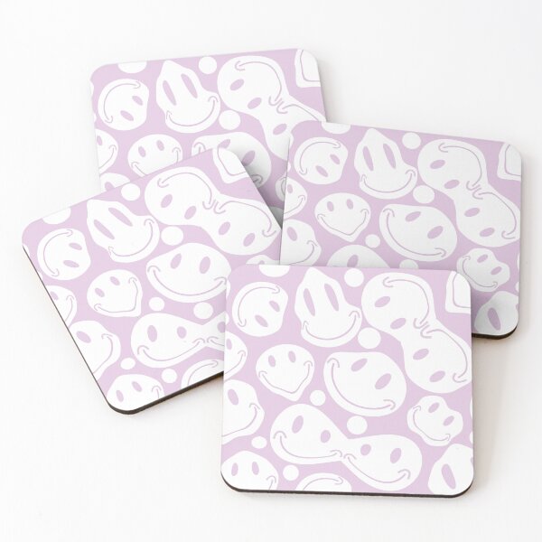 Item preview, pastel purple liquid smiley faces designed and sold by Northendesigns.