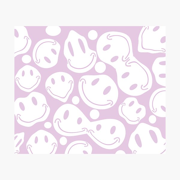 Item preview, pastel purple liquid smiley faces designed and sold by Northendesigns.