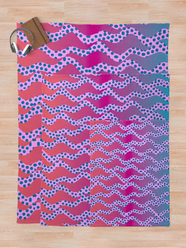 Thumbnail 5 of 6, Throw Blanket, Flaming Colors Pattern designed and sold by LRGraphics.