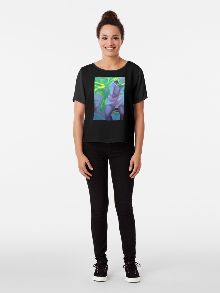 Alternate view of The photographer, 2011, 53-80cm, oil on canvas Chiffon Top