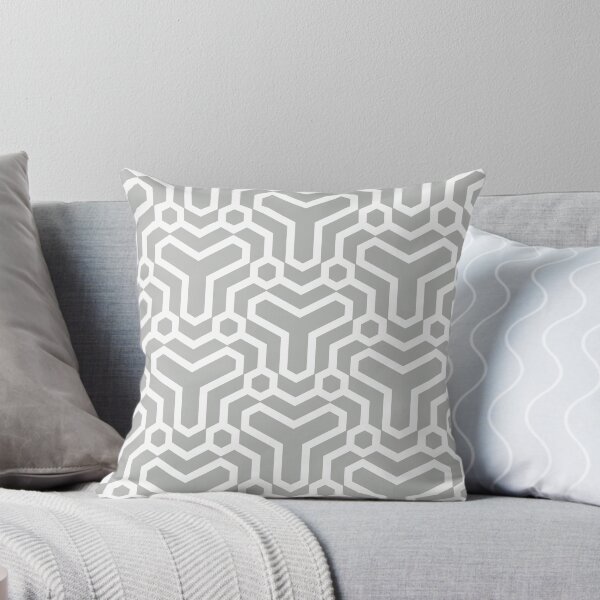 Item preview, Gray and White Minimal Line Art Pattern 5 Shapes Coordinates w/ 2022 Popular Color Behr Lunar Surface N460-3 designed and sold by ColorOfTheYears.