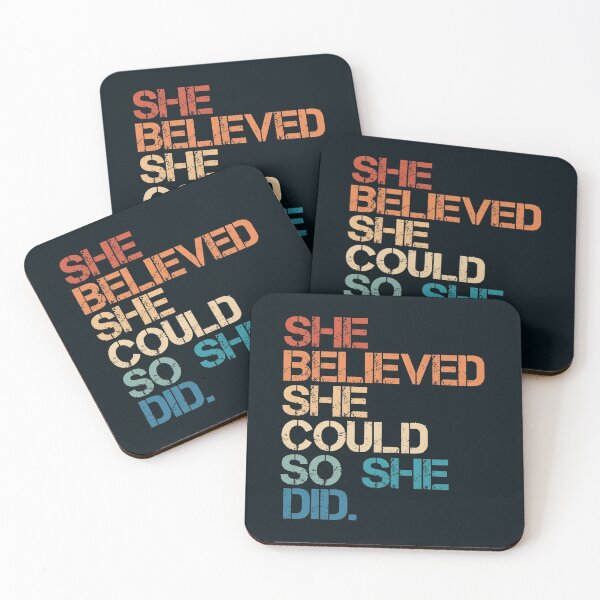 Item preview, Women Quote - She Believed She Could So She Did designed and sold by artbyvicky.