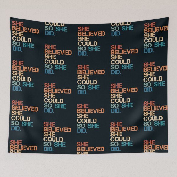 Item preview, Women Quote - She Believed She Could So She Did designed and sold by artbyvicky.