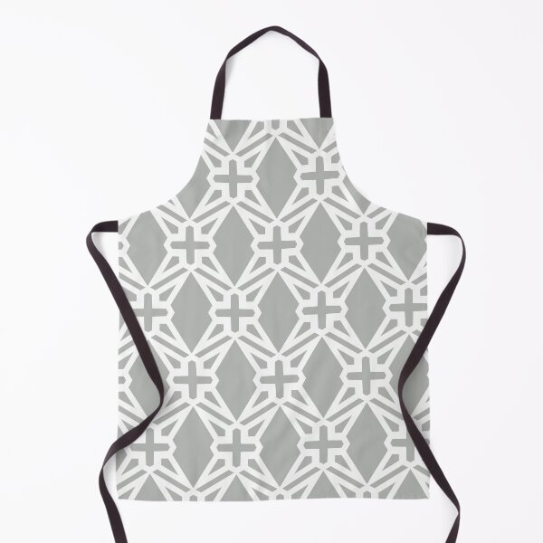 Item preview, Gray and White Modern Geometric Shape Tile Pattern Coordinates w/ 2022 Popular Color Behr Lunar Surface N460-3 designed and sold by ColorOfTheYears.