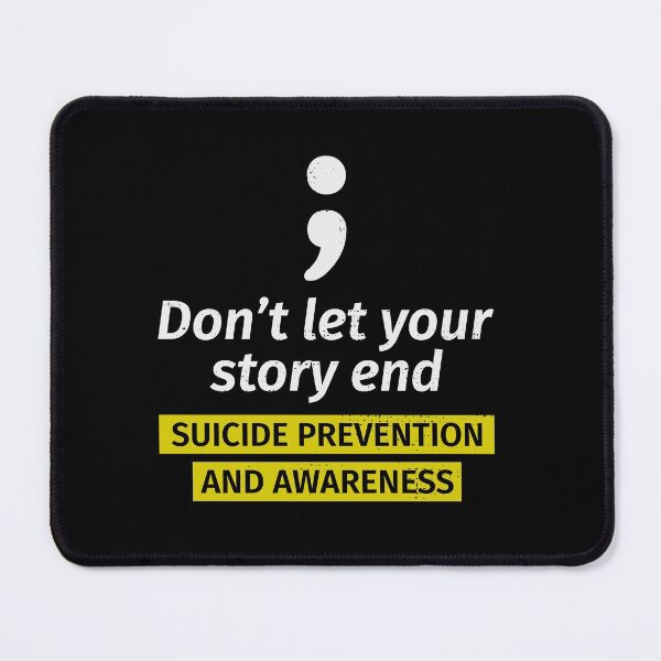 Item preview, Mental Health Awareness Semi-colon Motivational designed and sold by CuteDesigns1.