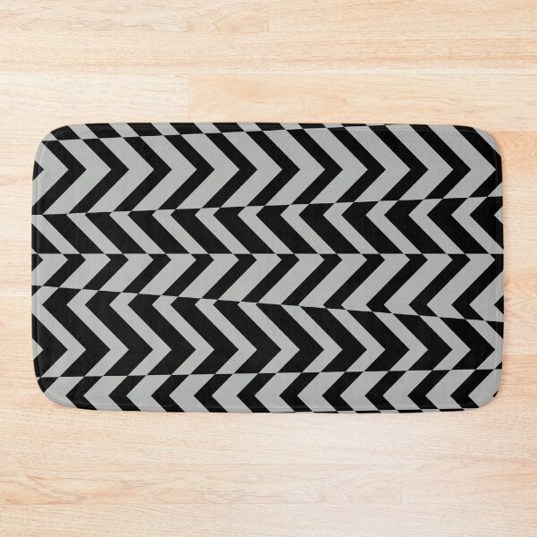 Item preview, Gray and Black Retro Stripe Pattern Coordinates w/ 2022 Popular Color Behr Lunar Surface N460-3 designed and sold by ColorOfTheYears.
