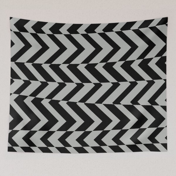 Item preview, Gray and Black Retro Stripe Pattern Coordinates w/ 2022 Popular Color Behr Lunar Surface N460-3 designed and sold by ColorOfTheYears.