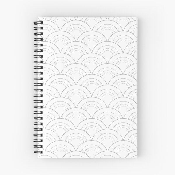 Item preview, Gray and White Simple Scallop Curve Pattern Coordinates w/ 2022 Popular Color Behr Lunar Surface N460-3 designed and sold by ColorOfTheYears.