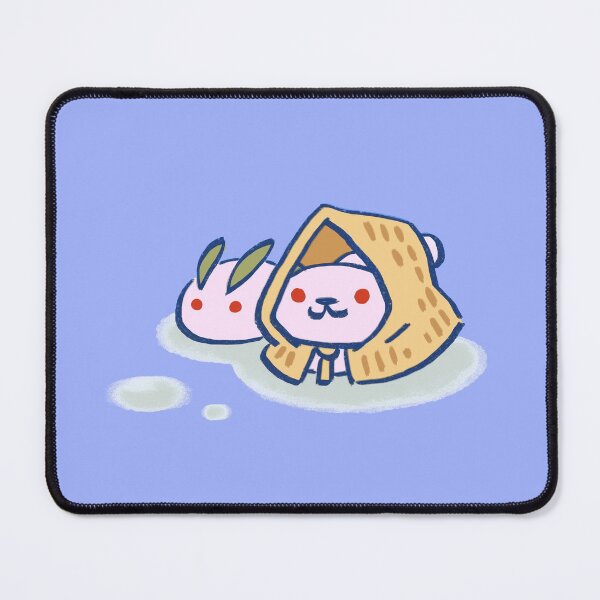 Item preview, I draw frosty the cat with straw coat and snow bunny / neko atsume designed and sold by RansRoom.