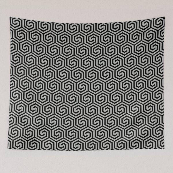 Item preview, Gray and Black Spiral Tessellation Pattern Coordinates w/ 2022 Popular Color Behr Lunar Surface N460-3 designed and sold by ColorOfTheYears.
