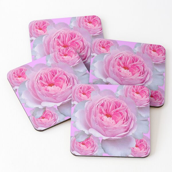 Item preview, ALL PINK-WHITE GARDEN ROSE PINK ART designed and sold by sharlesart.