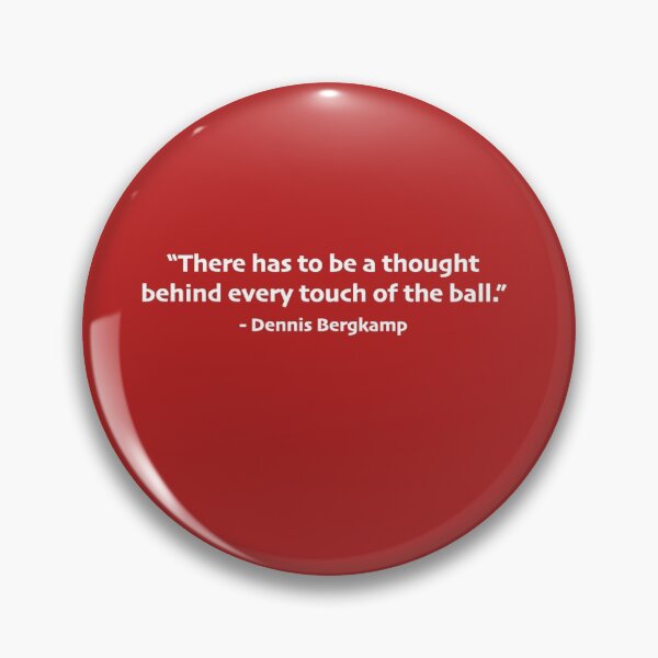 Item preview, Dennis Bergkamp Thinking Football designed and sold by GameYarns.