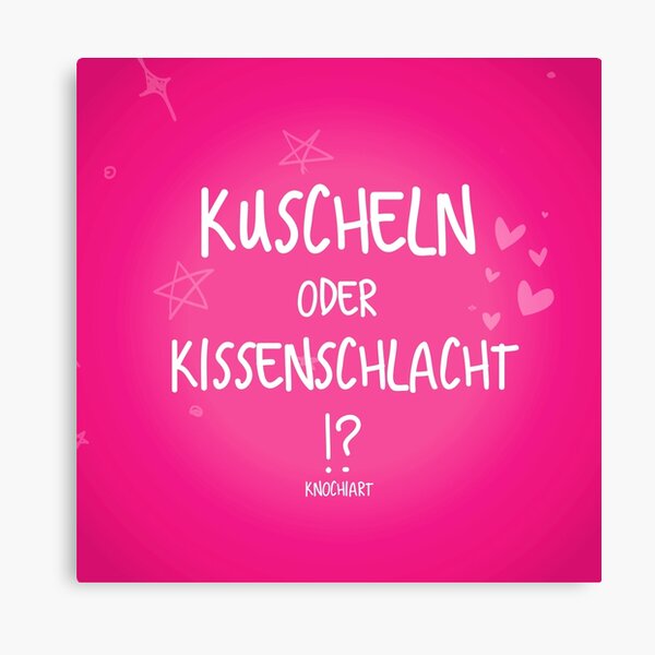 Artikel-Vorschau von Kuscheln oder Kissenschlacht !?, designt und verkauft von KnochiART.