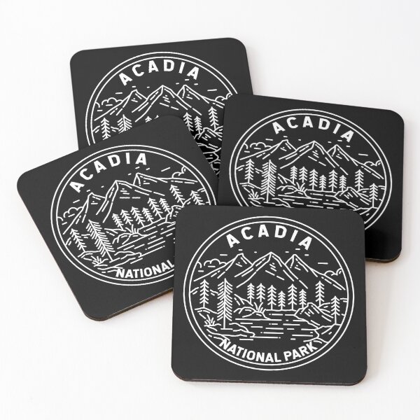 Item preview, Acadia National Park Maine Monoline designed and sold by KrisSidDesigns.