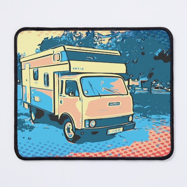 Item preview, Camper In The City, Cartoon Drawing designed and sold by D-Spot Shop.