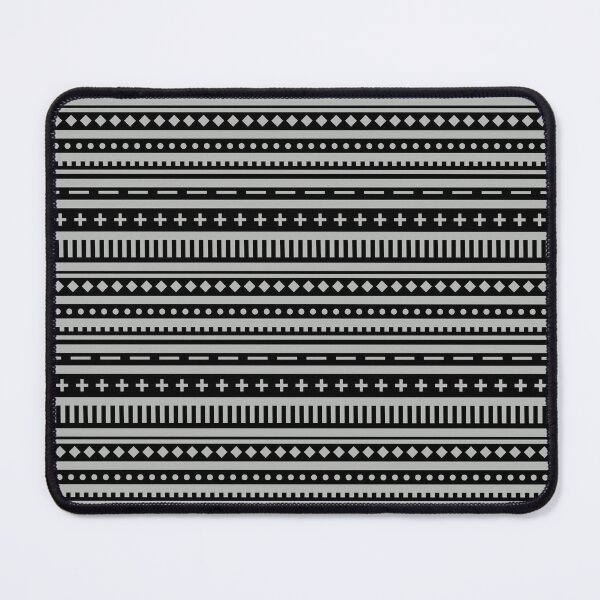 Item preview, Gray and Black Shape Horizontal Stripe Pattern Coordinates w/ 2022 Popular Color Behr Lunar Surface N460-3 designed and sold by ColorOfTheYears.