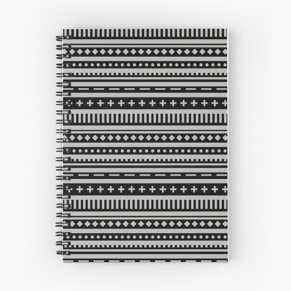 Item preview, Gray and Black Shape Horizontal Stripe Pattern Coordinates w/ 2022 Popular Color Behr Lunar Surface N460-3 designed and sold by ColorOfTheYears.