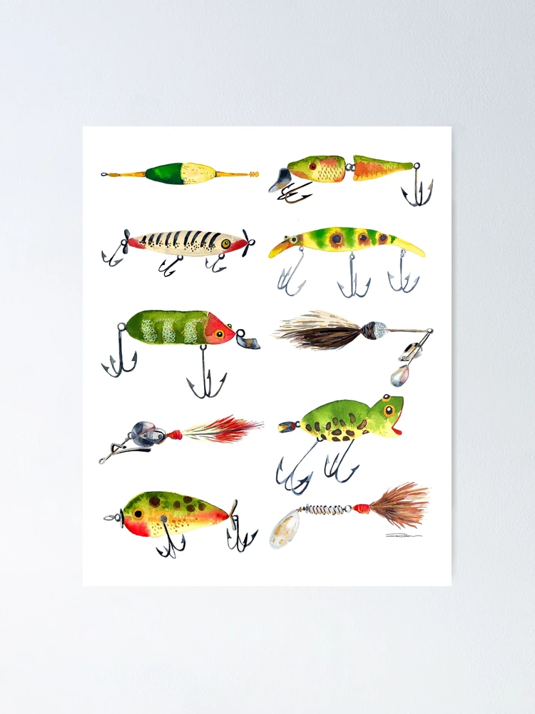 Fishing Lures Art, Gordon's Lures, Art Prints, Framed Prints, Canvas  Gallery Wrap Prints -  Canada