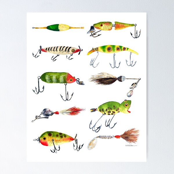 Instant Collection Vintage Fishing Lures Fish Hooks Fly