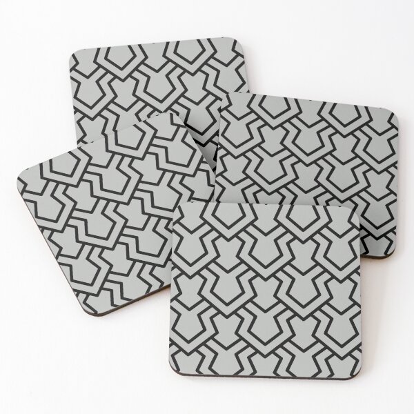 Item preview, Gray and Black Tessellation Line Pattern 5 Coordinates w/ 2022 Popular Color Behr Lunar Surface N460-3 designed and sold by ColorOfTheYears.