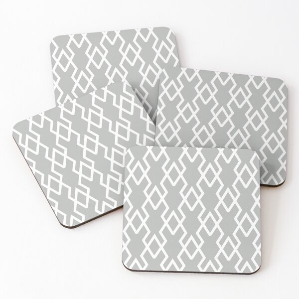 Item preview, Gray and White Tessellation Line Pattern 19 Coordinates w/ 2022 Popular Color Behr Lunar Surface N460-3 designed and sold by ColorOfTheYears.